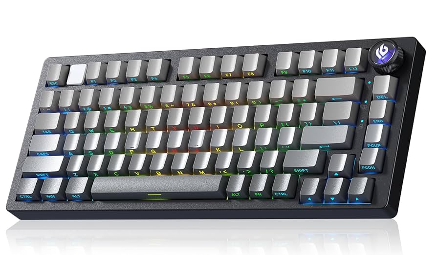 【未使用】 Leobog HI75C Pro 75% フルアルミ/ 3モード対応 Amazon.com: LEOBOG HI75C Pro Mechanical Keyboard, 75% Hot